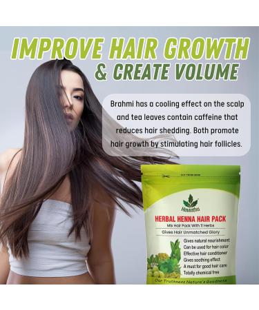 Havintha Natural Herbal Henna Hair Pack - 11 Herbs Mehandi Powder (227g) | Boost Hair Health & Shine | International Shipping Available - Buy Online on GoSupps.com