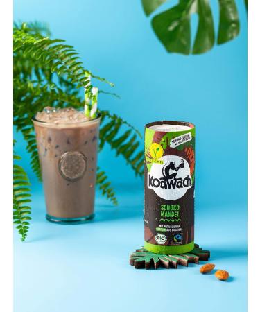 Koawach Organic Vegan Chocolate Drink - 12x235ml Almond & Flavors | Fairtrade Energizing Cocoa Delight - Buy Online on GoSupps.com