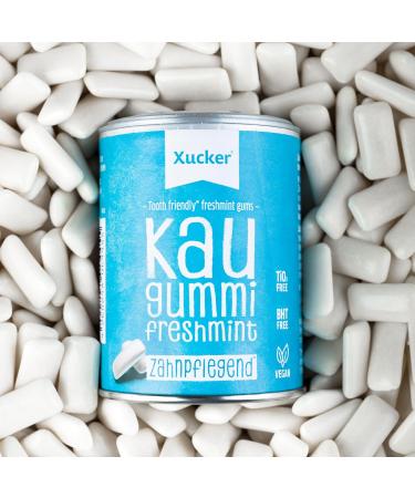 Xucker Sugar-Free Dental Care Chewing Gum - Vegan Xylitol Fresh Mint for Bad Breath - 100g + 600g Bag Set - Buy Online on GoSupps.com