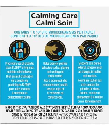 Purina Pro Plan Veterinary Supplements Calming Care Powdered Cat Calming Probiotic - 1 g Sachet (30 Pack) - Buy Online on GoSupps.com