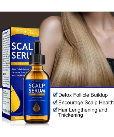 Pegciz Scalp Serum Revitalizer with Argan Oil, Biotin, Caffeine, Stem Cell, Catalase & DHT Blockers - For All Hair Types, Men & Women - Buy Online on GoSupps.com