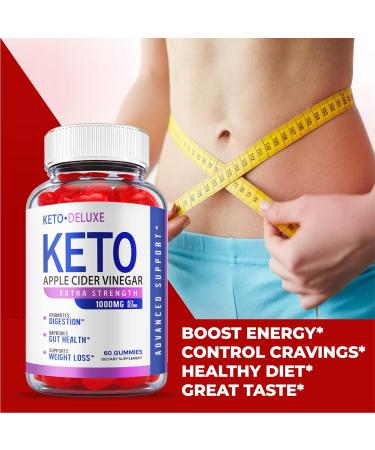 Keto ACV Deluxe Gummies - Vegan Formula for Weight Management - 60 Gummies - Buy Online on GoSupps.com