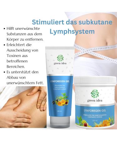 Green Idea Lym Research Gel - 250ml | Stimulates Lymphatic System & Drains Toxins with 15 Herbs & Essential Oils - Effective Regeneration - Buy Online on GoSupps.com