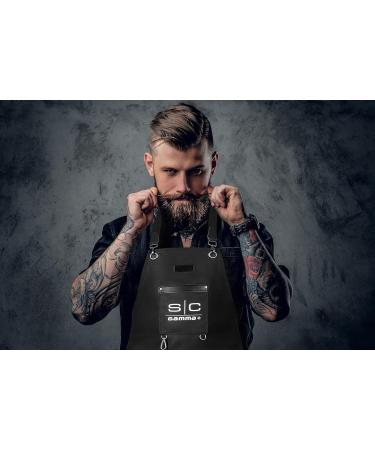 StyleCraft Heavy Weight Waterproof Barber-Salon Apron | Cross Back Strap & Pockets | Black - International Shipping Available - Buy Online on GoSupps.com