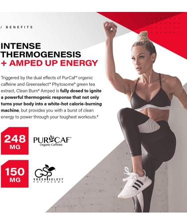 Kaged Muscle Clean Burn Amped Extreme Thermogenic for Men & Women  Weight Loss Supplement with Organic Caffeine  120 Veggie Caps Stimulant 120 Count (Pack of 1) - Buy Online on GoSupps.com