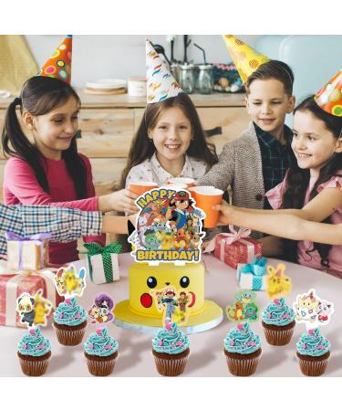 30Pcs Cartoon Anime Cupcake Topper Decorations Cute Cake Topper Birthday Party Decorations Anime Theme Cake toppers Decorations for Birthday Party Kawaii Cake Toppers Birthday Party Favors Supplies - Buy Online on GoSupps.com