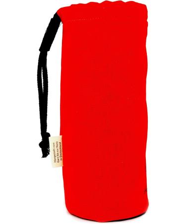 AMAPODO Bottle Cover | Protective Cotton Fabric Shell for Glass Bottles | Neoprene & BPA Free | Red - Fits 6-7cm | Eco-Friendly International Shipping - Buy Online on GoSupps.com