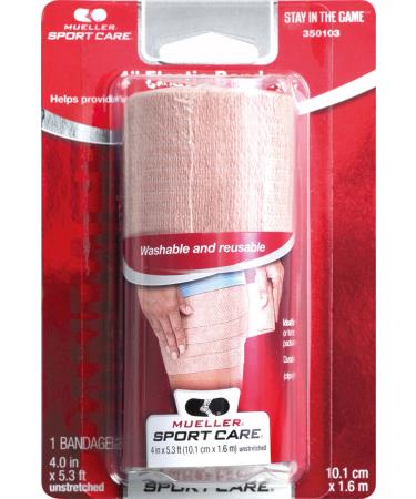 MUELLER Elastic Bandage 5 Feet - 12 Casepack 4"