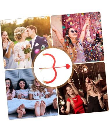 GALPADA 1 Ensemble Arc Et Fl che De Cupidon Arc Et Fl che De Cupidon Accessoires De Cosplay Pour Enfants Et Accessoires Pour La Saint-Valentin Et Les Mariages Et Tenue De B b Cupidon Rouge 42X15X2CM - Buy Online on GoSupps.com