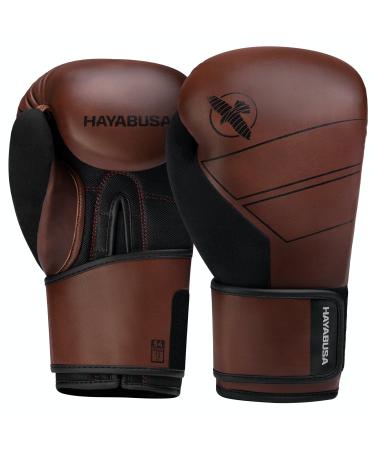 Hayabusa S4 Leather Boxing Gloves for Women & Men 16 oz Brown