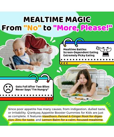 Q'ankyaq HMB L-Leucine Liquid Drops and Appetite Booster Gummies for Kids - Buy Online on GoSupps.com