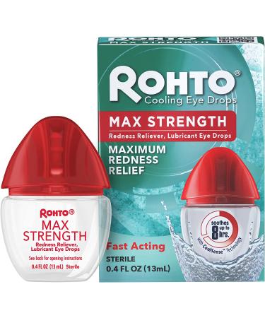 Rohto Maximum Redness Relief Eye Drops - Fast-Acting Formula for Irritated Eyes | 9842 - Buy Online on GoSupps.com
