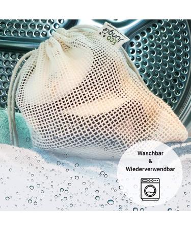 Eco Jungle Washamm Sleeping Pads - 12 Sustainable & Reusable 3-Layer Cotton Pads - T V Rheinland Tested - Includes 2 Wash Bags - International Shipping Available - Buy Online on GoSupps.com