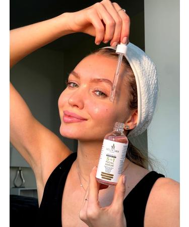 5 IN 1-100ML FACIAL SERUM HYALURONIC ACID with Collagen Vitamin C Vitamin E Niacinamide - CRUELTY-FREE - SELFCARE CANADA - Buy Online on GoSupps.com