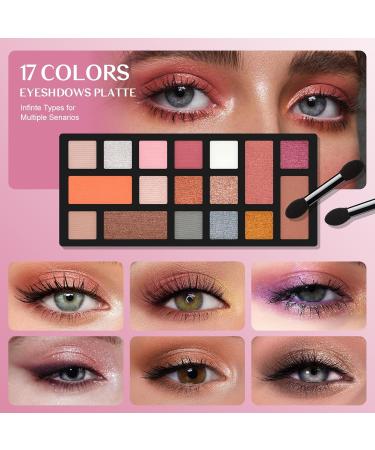 Color Nymph Beginner Makeup Kit for Teens | 17 Colors Recyclable Cabinet & Brushes - Perfect Girls Makeup Set - Buy Online on GoSupps.com