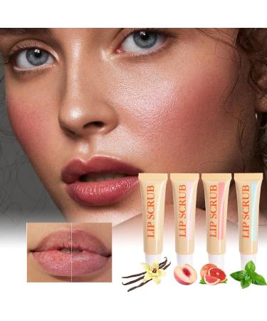 Lip scrub kit exfoliating and moisturizing lip scrub exfoliating lip moisturizing stick 4X lip scrub set plumping lip care products exfoliating - Buy Online on GoSupps.com