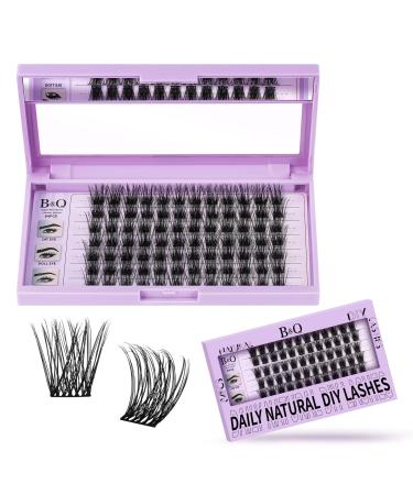 Eyelashes Extensions 84 PCs Z08 B&C Individual eyelashes DIY LASH clusters for beginners reusable eyelash bush single eyelashes for eyelash extensions at home lashes eyelashes extension (Z08 D-14 mm) D-14mm-z08