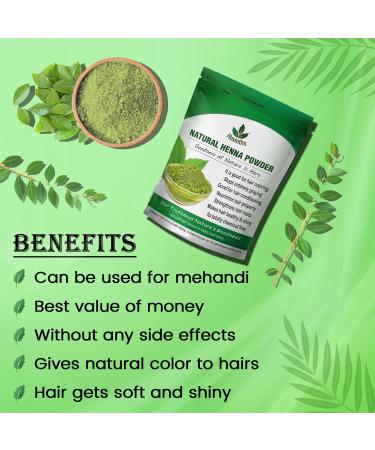 Havintha Natural Henna Powder for Hair - 8 oz (227g) | Pure Lawsonia Inermis for Healthy Hair - Buy Online on GoSupps.com