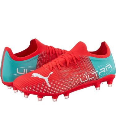 PUMA Women's Ultra 3.3 FG Football Shoes - Size 39 EU - Sunblaze/Puma White/Electro Aqua - International Shipping Available - Buy Online on GoSupps.com