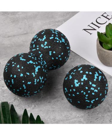 Xzeemo Fascia Ball Set - Single & Double Massage Balls for Trigger Point Release | Relieve Pain & Enhance Fascia Training - Light Blue - Buy Online on GoSupps.com