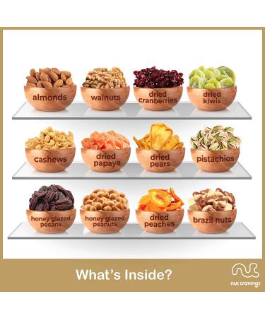 Dried Fruit & Nuts Gift Basket Black Tower (12 Assortments) - Holiday Christmas Gourmet Bouquet Arrangement - Birthday Care Package for Men & Women - Healthy Kosher Snack Box with Assorted Fruits & Nuts - Buy Online on GoSupps.com