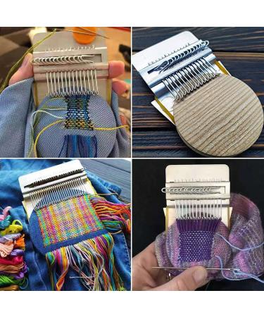 Rumexeng Small Weaving Loom - Wooden Speedweve Darning Loom for DIY Clothing Repair - 14 Hooks for Quick and Beautiful Stitching - Buy Online on GoSupps.com