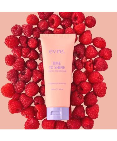 Evre Time To Shine Raspberry & Almond Teen Face Scrub Gently Exfoliates & Smooths Natural Cruelty-Free & Palm-Free Great for Sensitive Skin 3.4 Fl Oz - Buy Online on GoSupps.com