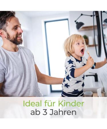 Buy Greenable Children Nano Bamboo Toothbrush Set 3 Pack - 10 000 Extra Soft Bristles BPA-Free Vegan Eco-Friendly - Colorful & Gum-Friendly - Buy Online on GoSupps.com