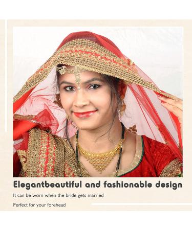 Rhinestone Head Chain Jewelry - Bohemian Style Wedding Headpiece for Women (Gold) - Buy Online on GoSupps.com