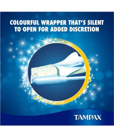Tampax Pearl Super Tampons 18 Count - Smooth Applicator, Leak Prevention, Super Absorbency - Buy Online on GoSupps.com