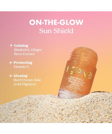 Kopari Rose Gold Sunglaze Sheer Body Mist Sunscreen SPF 42 & Sun Shield On-The-Glow Sheer Sunscreen Stick SPF 40 - Buy Online on GoSupps.com
