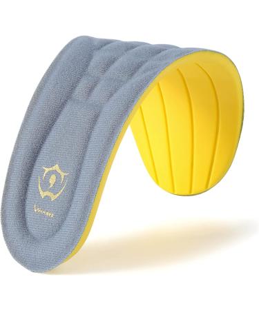Memory Foam Shoe Inserts for Men|Arch Support Insoles for Heel Pain & Plantar Fasciitis|Premium Comfort for Running & Work (Grey 9.5 - Buy Online on GoSupps.com