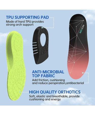 NICE CARE Arch Support Insoles for Women, Pink, Size 5-7 | Orthotic Inserts for Plantar Fasciitis & Flat Feet - Buy Online on GoSupps.com