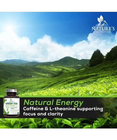 Green Tea Extract 98% Standardized EGCG - 3X Strength for Natural Energy & Heart Support - 240 Capsules - Buy Online on GoSupps.com