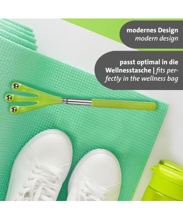 Westmark Back Roller Massage Scooter - Telescopic Handle for Back Shoulders & Neck - Practical Massager (48 cm) - Durable Plastic & Stainless Steel - Shop Internationally! - Buy Online on GoSupps.com