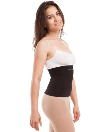 GABRIALLA Milk Fiber Breathable Body Shaping Abdominal and Back Support Binder BSM-705 Black Large - Buy Online on GoSupps.com
