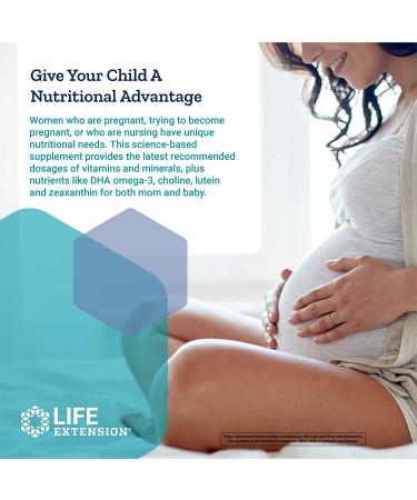 Life Extension Prenatal Advantage - 120 Easy-to-Swallow Softgels for Expecting Mothers - Buy Online on GoSupps.com