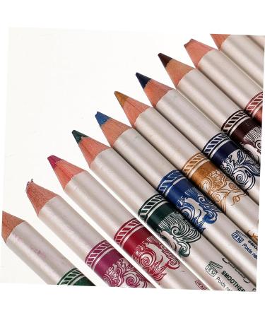 Beavorty 24 pcs Long Colorful Pen Eyebrow Lasting Eyeliner Lip Cosmetic Pencil Liner Eye Waterproof Makeup 1 count (Pack of 1) As Shownx2pcs - Buy Online on GoSupps.com