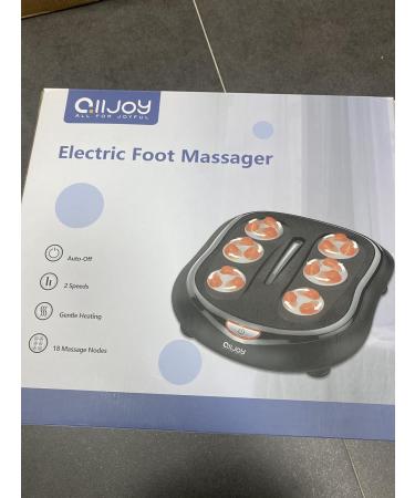 Alljoy Shiatsu Foot Massager with Warmth - Electrical Device for Plantar Fasciitis Relief 18 Kneading Heads & Circulatory Stimulator - International Shipping Available - Buy Online on GoSupps.com