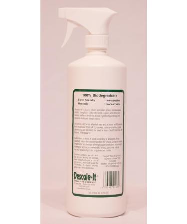 Descale-It Earth Friendly Cleaner 32 FL OZ - Eco-Friendly Descaling Solution for Home & Kitchen - Buy Online on GoSupps.com