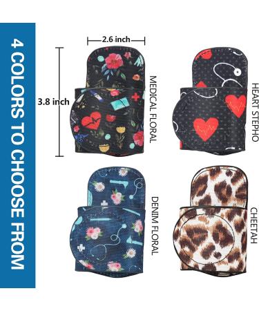 Leather Stethoscope Holder Clip - No More Neck Strain, Loss, or Misplacement - B02 Medical Floral Canvas - Buy Online on GoSupps.com