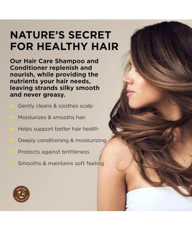 Hemp Seed Hair Care Shampoo & Conditioner Set - Nag Champa Scent | 8 oz | Vegan & Cruelty-Free with Hemp & Coconut Oil - Buy Online on GoSupps.com