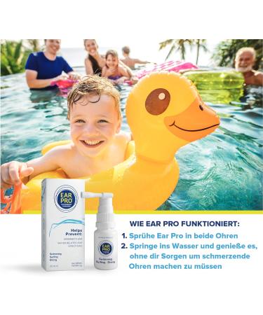 EAR PRO Natural Ear Spray for Children & Adults - 2 Pack 400 Applications Prevent Ear Problems & Protect Hearing - Buy Online on GoSupps.com