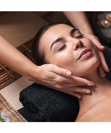 Utopia Towels Cotton Bleach Proof Salon Towels 16x27 - Black Gym Hand Towel 12 Pack - Buy Online on GoSupps.com