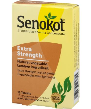 Senokot Extra Strength Natural Vegetable Laxative - 36 Count Pack for Gentle Overnight Relief - Buy Online on GoSupps.com
