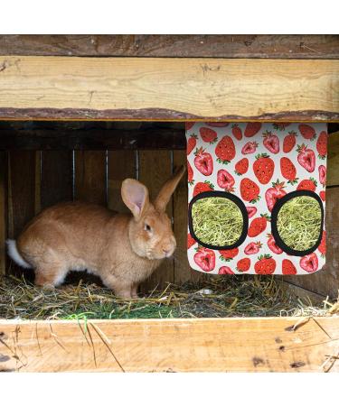 2 Pcs Rabbit Hay Feeder Hanging Hay Feeding Bag Hay Feeder Guinea Pig Storage Racks with 2 Holes Rabbit Hay Bags Pet Food Bags for Chinchilla Dutch Pig Mole (Small) - Buy Online on GoSupps.com
