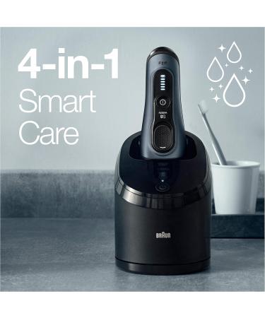 Braun Electric Shaver for Men Series 8 8453cc Wet & Dry 3+1 Head with Precision Trimmer with 5-in-1 SmartCare Center and a 60-min Battery Life - Buy Online on GoSupps.com