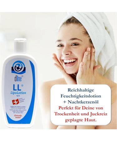  dline dline LL-LipoLotion 500 ml high-quality moisturizing lotion for dry sensitive irritated flaky skin w/o lipid 30% bottle (1 x 500 ml) - Buy Online on GoSupps.com