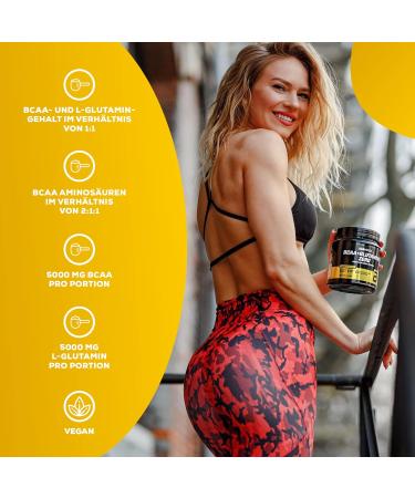 BioTechUSA BCAA + Glutamine Zero - Vegan Sugar-Free Gluten-Free | 40 Servings | 2:1:1 BCAA Ratio | Peach Iced Tea Flavor - Buy Online on GoSupps.com