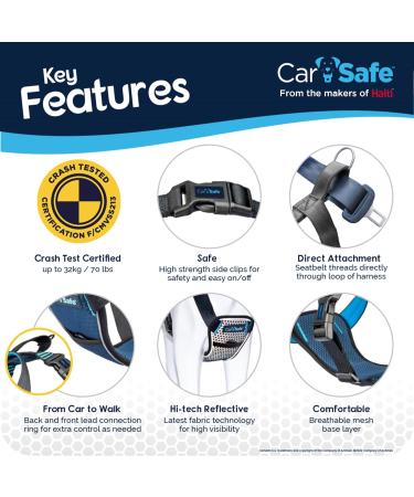 Carsafe Crash-Tested Dog Safety Dishes for XS Dogs - Secure Comfortable & Padded Design Up to 32 kg/70 lbs - Buy Online on GoSupps.com